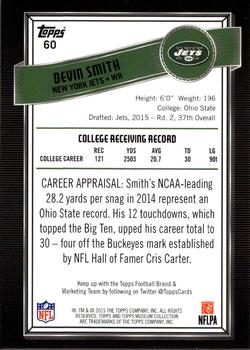 2015 Topps Museum Collection #60 Devin Smith Back