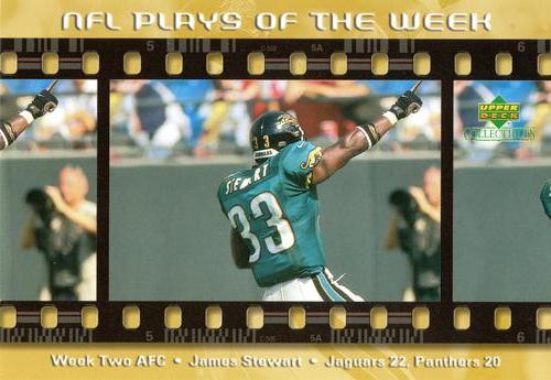 2000 Upper Deck NFL Plays of the Week #NNO James Stewart Front