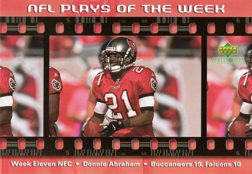 2000 Upper Deck NFL Plays of the Week #NNO Donnie Abraham Front