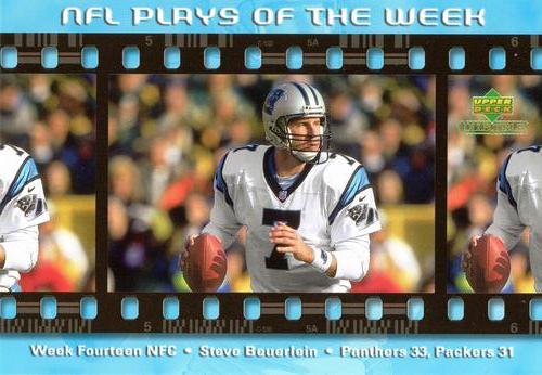 2000 Upper Deck NFL Plays of the Week #NNO Steve Beuerlein Front