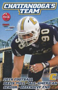 2014 Chattanooga Mocs Schedule Cards #NNO Davis Tull Front