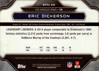 2015 Topps - All-Time Fantasy Legends #ATFL-ED Eric Dickerson Back