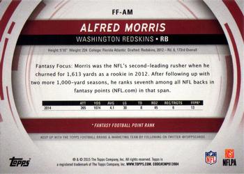 2015 Topps - Fantasy Focus #FF-AM Alfred Morris Back