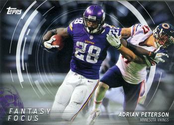 2015 Topps - Fantasy Focus #FF-AP Adrian Peterson Front