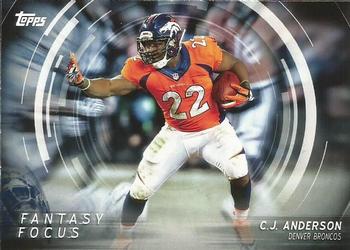 2015 Topps - Fantasy Focus #FF-CA C.J. Anderson Front