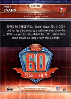 2015 Topps - 60th Anniversary #T60-ME Mike Evans Back