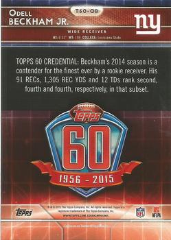 2015 Topps - 60th Anniversary #T60-OB Odell Beckham Jr. Back