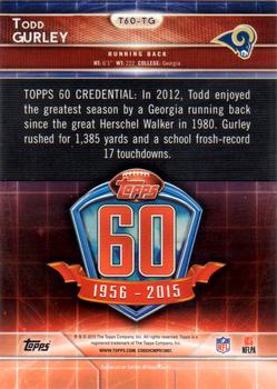 2015 Topps - 60th Anniversary #T60-TG Todd Gurley Back