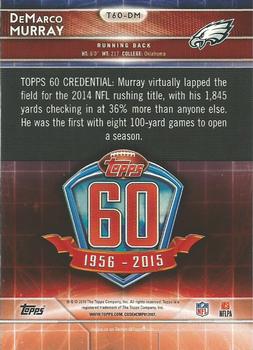 2015 Topps - 60th Anniversary #T60-DM DeMarco Murray Back