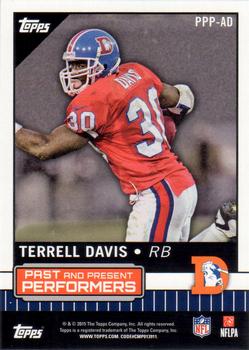 2015 Topps - Past and Present Performers #PPP-AD C.J. Anderson / Terrell Davis Back