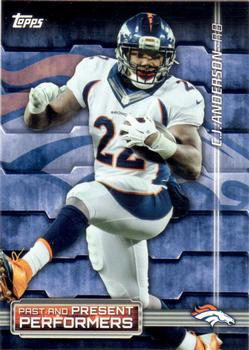 2015 Topps - Past and Present Performers #PPP-AD C.J. Anderson / Terrell Davis Front