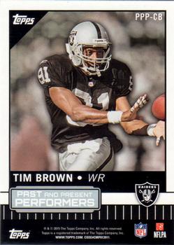 2015 Topps - Past and Present Performers #PPP-CB Derek Carr / Tim Brown Back