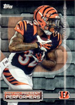 2015 Topps - Past and Present Performers #PPP-HW Jeremy Hill / Ickey Woods Front