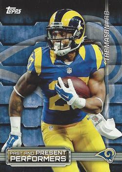2015 Topps - Past and Present Performers #PPP-MF Tre Mason / Marshall Faulk Front