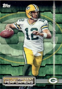 2015 Topps - Past and Present Performers #PPP-RH Aaron Rodgers / Paul Hornung Front