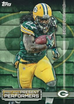 2015 Topps - Past and Present Performers #PPP-LF Eddie Lacy / Brett Favre Front