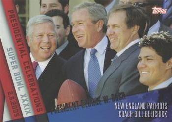 2015 Topps - Presidential Celebration #PC-6 Bill Belichick / George W. Bush Front