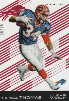 2015 Panini Clear Vision - Red #7 Thurman Thomas Front