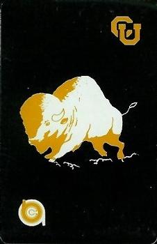 1974 Colorado Buffaloes Playing Cards #JOKER Team Logo Black Back