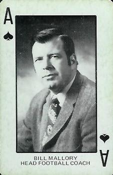 1974 Colorado Buffaloes Playing Cards #A♠ Bill Mallory Front