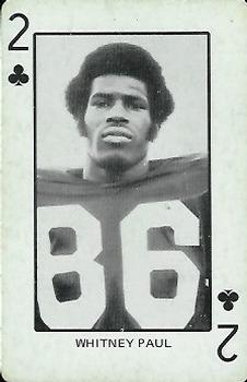 1974 Colorado Buffaloes Playing Cards #2♣ Whitney Paul Front