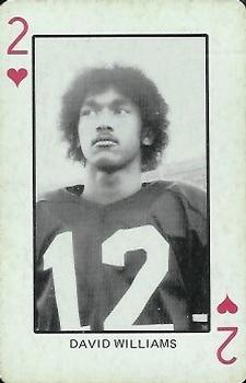 1974 Colorado Buffaloes Playing Cards #2♥ Dave Williams Front