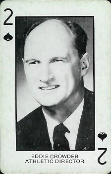 1974 Colorado Buffaloes Playing Cards #2♠ Eddie Crowder Front