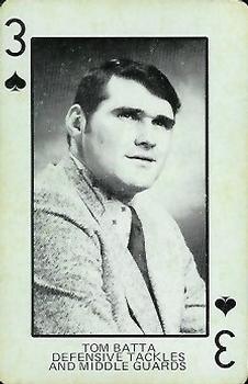 1974 Colorado Buffaloes Playing Cards #3♠ Tom Batta Front