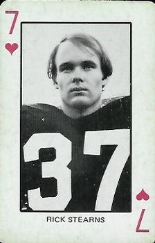 1974 Colorado Buffaloes Playing Cards #7♥ Rick Stearns Front