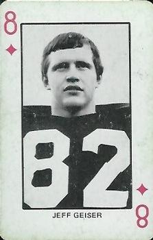 1974 Colorado Buffaloes Playing Cards #8♦ Jeff Geiser Front