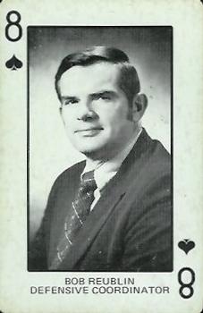 1974 Colorado Buffaloes Playing Cards #8♠ Bob Reublin Front