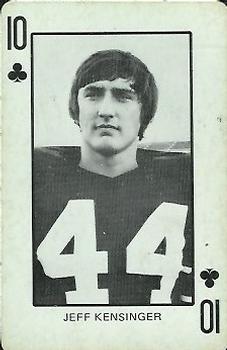 1974 Colorado Buffaloes Playing Cards #10♣ Jeff Kensinger Front