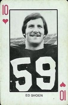 1974 Colorado Buffaloes Playing Cards #10♥ Ed Shoen Front