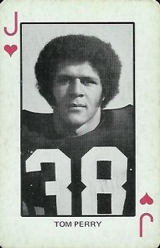 1974 Colorado Buffaloes Playing Cards #J♥ Tom Perry Front