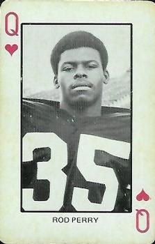 1974 Colorado Buffaloes Playing Cards #Q♥ Rod Perry Front