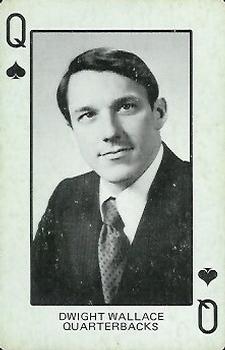 1974 Colorado Buffaloes Playing Cards #Q♠ Dwight Wallace Front