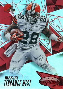 2015 Panini Certified - Mirror Red #5 Terrance West Front