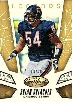 2015 Panini Certified - Legends - Mirror Gold #CL5 Brian Urlacher Front