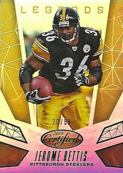 2015 Panini Certified - Legends - Mirror Gold #CL14 Jerome Bettis Front