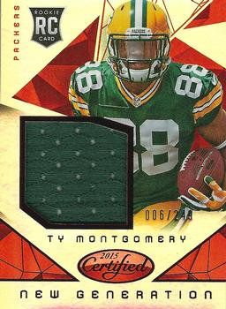 2015 Panini Certified - New Generation Jerseys - Mirror Red #NG-TM Ty Montgomery Front