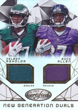 2015 Panini Certified - New Generation Dual Jerseys #NG-USC Nelson Agholor / Buck Allen Front