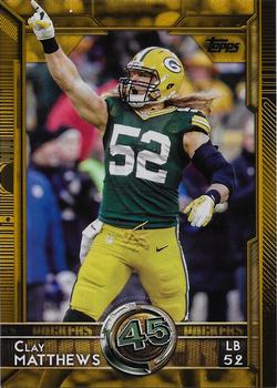 2015 Topps - Gold #390 Clay Matthews Front
