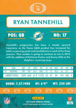 2015 Donruss #13 Ryan Tannehill Back