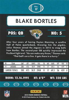 2015 Donruss #17 Blake Bortles Back