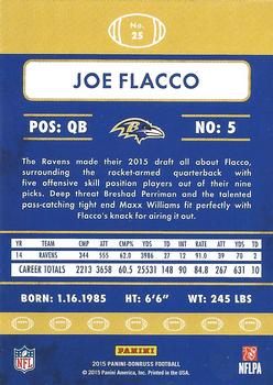 2015 Donruss #25 Joe Flacco Back