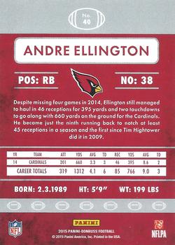 2015 Donruss #40 Andre Ellington Back