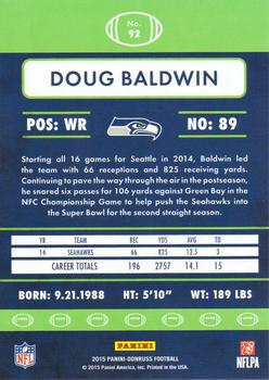 2015 Donruss #92 Doug Baldwin Back