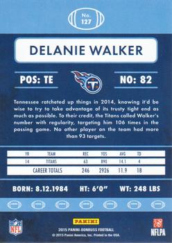 2015 Donruss #127 Delanie Walker Back