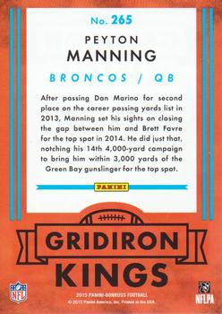 2015 Donruss #265 Peyton Manning Back