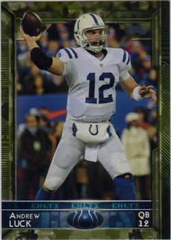 2015 Topps - Camo #160 Andrew Luck Front